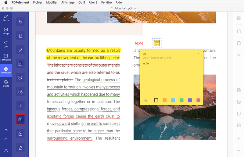 Annoter pdf sur mac