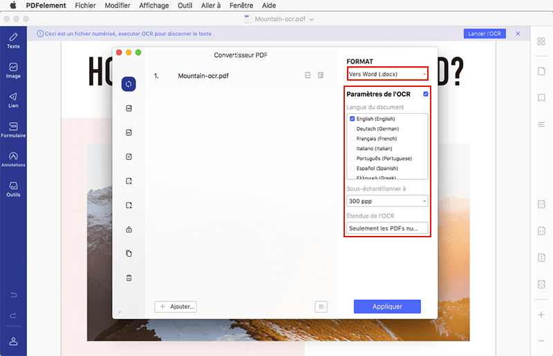 Convertir pdf en word modifiable mac
