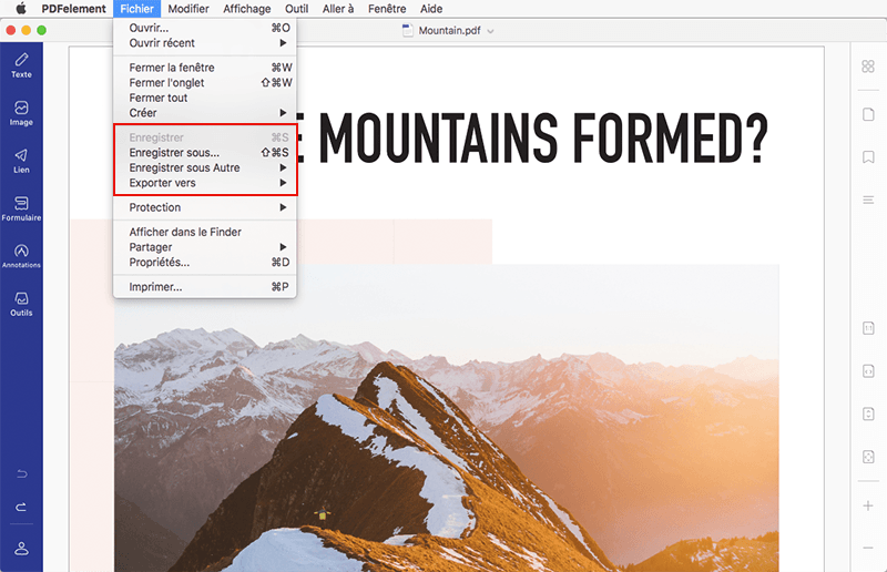 rich text format en pdf mac