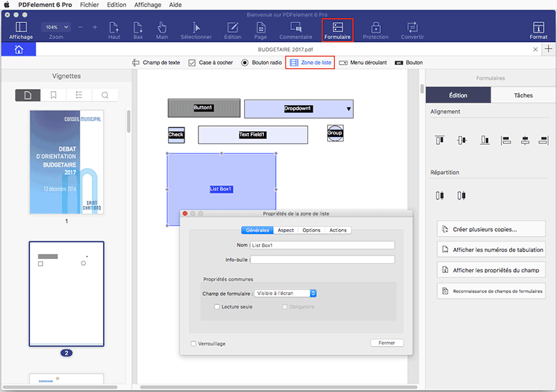 add list box