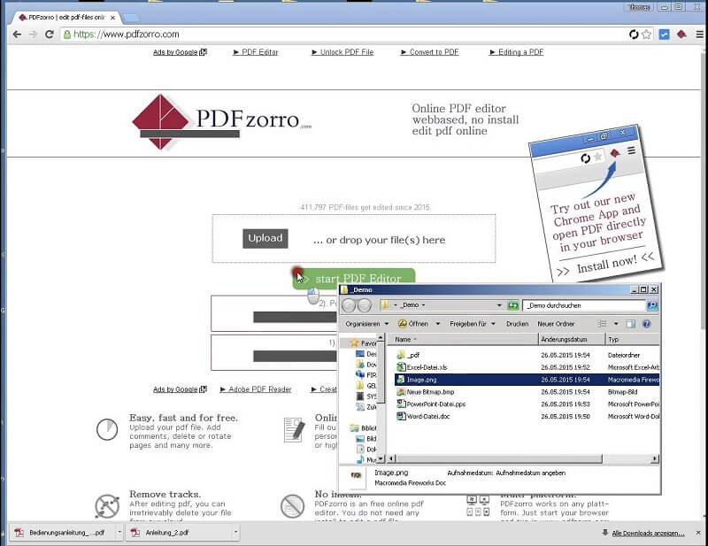 Editar pdf con software en línea