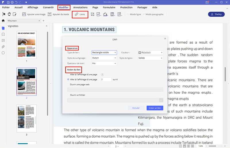 comment créer un lien pdf