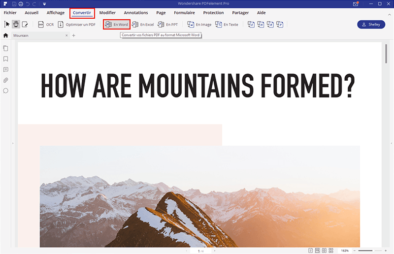 comment enregistrer pdf en word