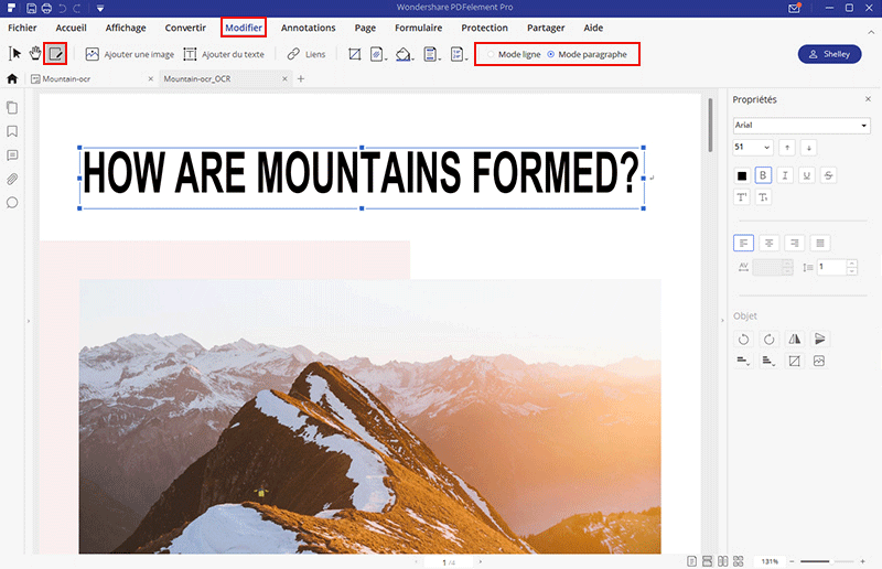 comment convertir PDF scanné en texte