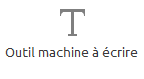 Outil Machine à écrire