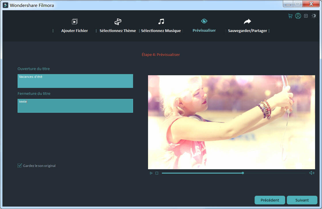 logiciel montage vidéo gratuit français Wondershare filmora