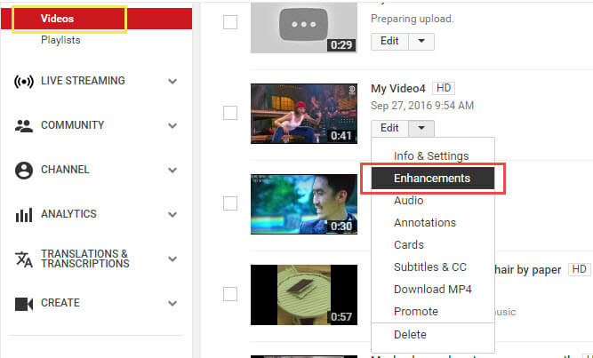 optimiser la qualité de vidéo youtube