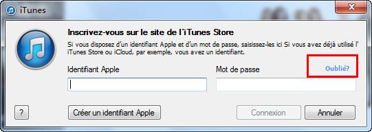 recuperer son mot de passe itunes