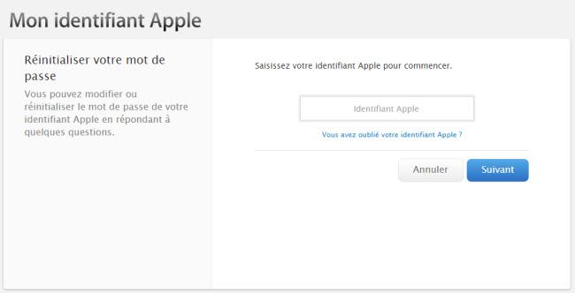 recuperer compte itunes