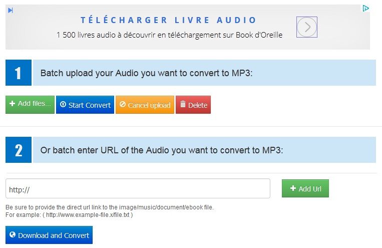 Convertir fichier aup en mp3 en ligne