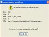 Correction d'erreur de script Internet Explorer